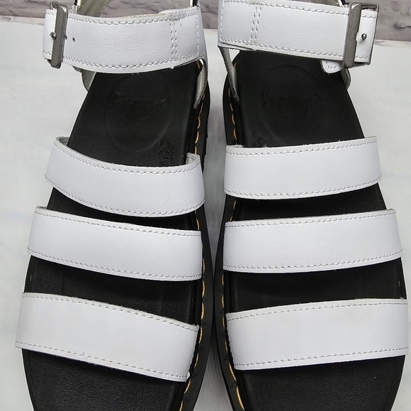 Dr Martens Blaire Quad Women's Size 9 Sandals White Hydro Leather - Picture 4 of 10